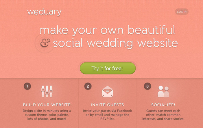 weduary wedding website